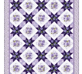 Rosy Stars Quilt Pattern PDF